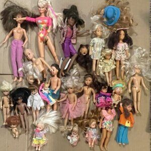 Vintage Lot of Dolls,, Remco, JPi Mattel